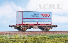 ACME 40512 - H0 - Flachwagen Danske Fragtmaend, DSB, Ep. V